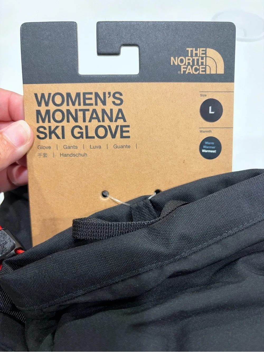 The North Face Women’s Large Montana Ski Gloves Snow Black NWT Touchscreen Lined